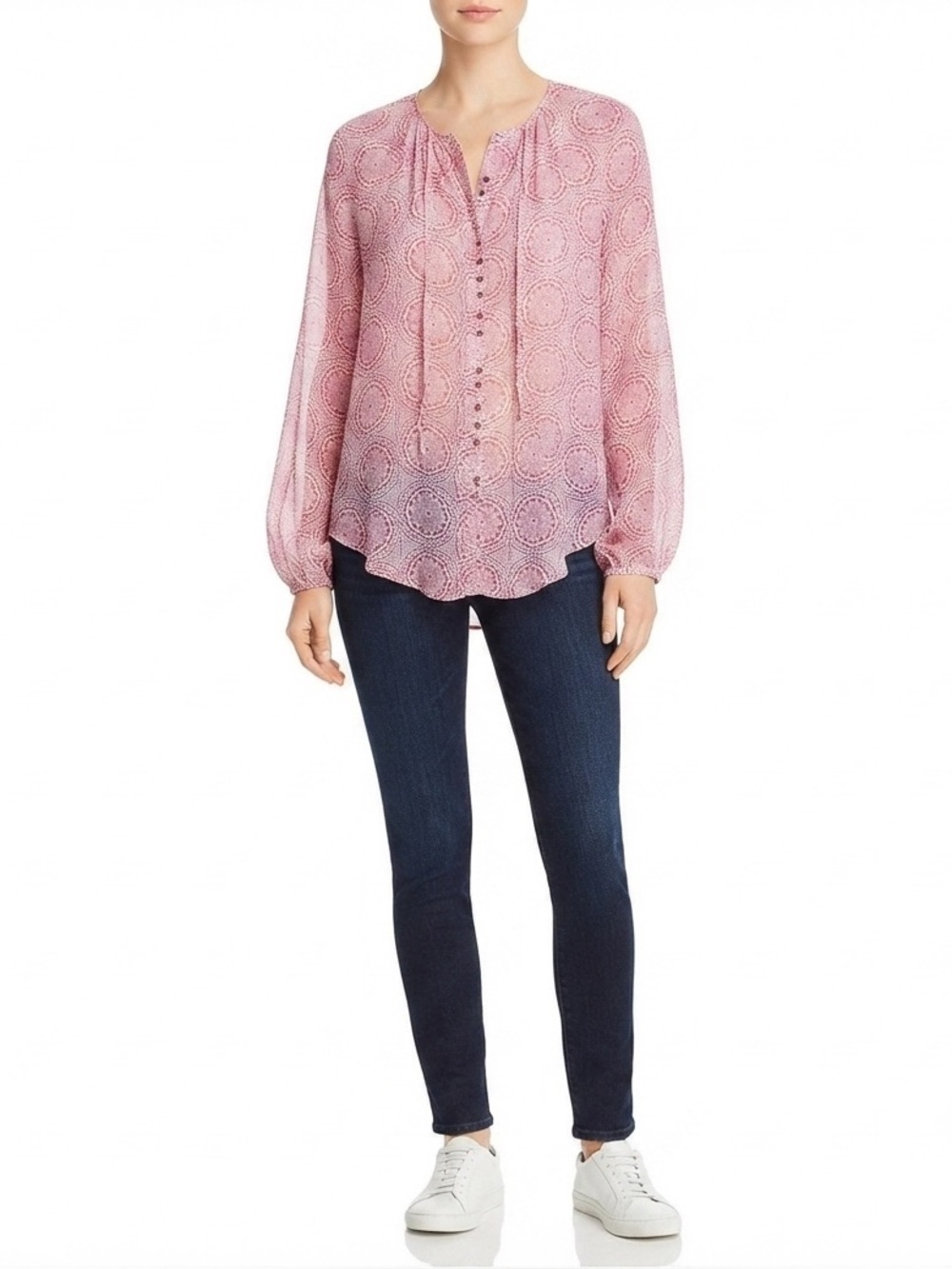 Live and Let Live Pink Floral Blouse